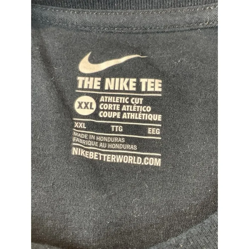 Nike Mens Black Carolina Panthers 100% Cotton Short Sleeve Tee XXL